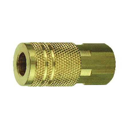 Tru-Flate Tru-Flate Brass Quick Change Coupler 1/4 in. FPT X 1/4 in. 1 pc 13235